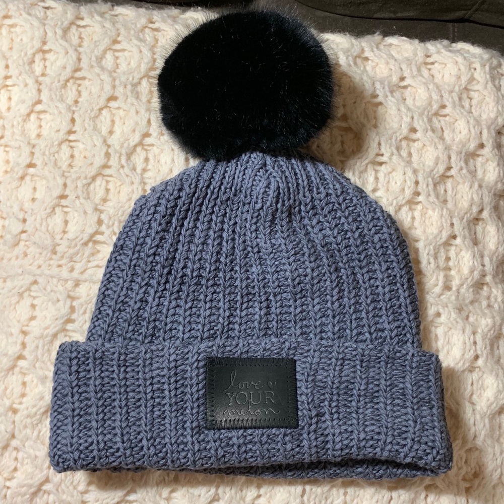 Charcoal/Black Love Your Melon Cuffed Beanie